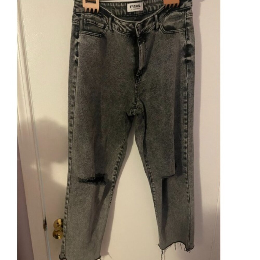 RSQ Black Acid Wash Jeans